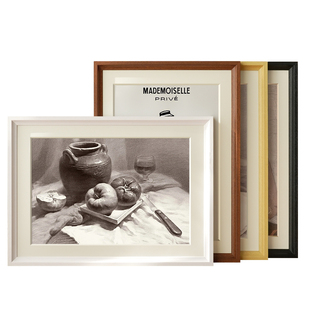 画框空框装裱相框挂墙大尺寸4k8K水彩素描油画外框实木A3a4展示框