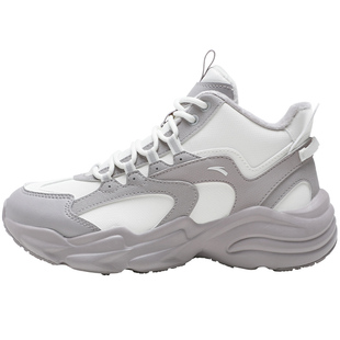 安踏女鞋加绒加厚保暖运动鞋2025冬季新款户外防寒厚底高帮大棉鞋