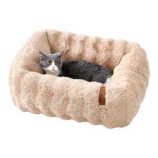 【纯眠_小兔泡泡窝】猫窝冬季保暖全可拆洗半封闭式睡觉用垫子