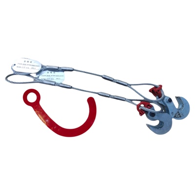 郄雪松新款锰钢铲车拉胎钩子套装工程车轮胎拆卸加强流动补胎工具