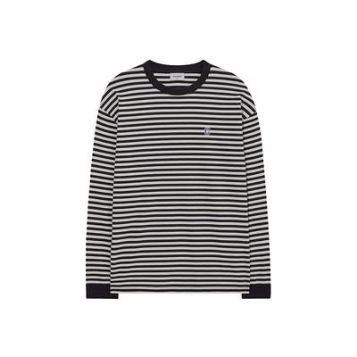 秀彬同款韩国COVERNAT条纹长袖