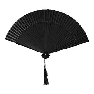 Kevin家!“无聊送TA暗黑扇子耍酷玩”流苏折扇酷炫暗黑扇子新中式