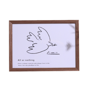 实木画框装裱挂墙8k裱框任意尺寸a3装裱框a4木质照片相框框架定制