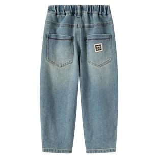 小象汉姆童装男童牛仔裤春款儿童宽松裤子休闲2026春装新款洋气