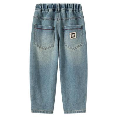 软牛仔长裤宽松小象汉姆