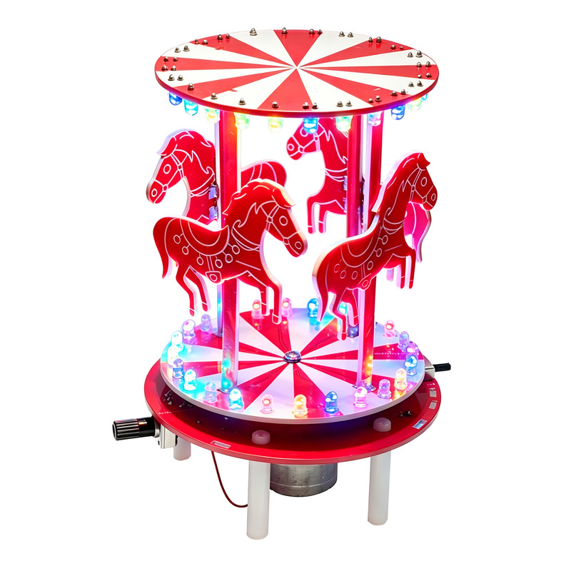 旋转木马电子DIY制作套件七彩LED