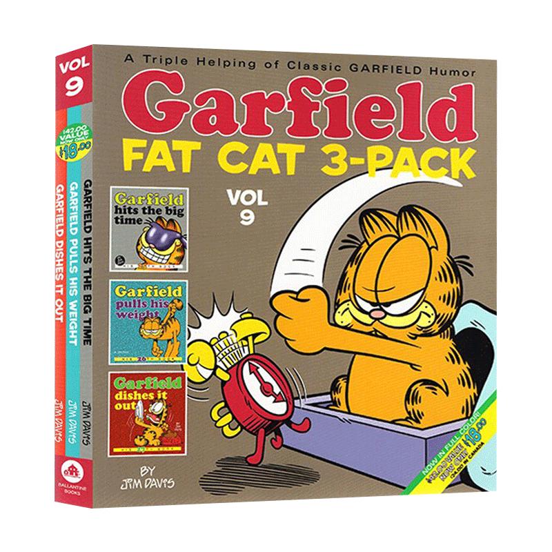 Garfield Fat Cat 3-Pack #9 加菲猫漫画3本套装9进口英文原版书籍