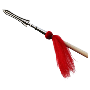 酷鹏白蜡杆武术棍红缨枪霸王枪不锈钢杂技表演道具太极长枪头枪缨