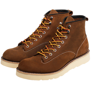 BLESS SHOE LINEMAN 固特异工艺缝制加厚疯马皮真皮工装靴马丁靴