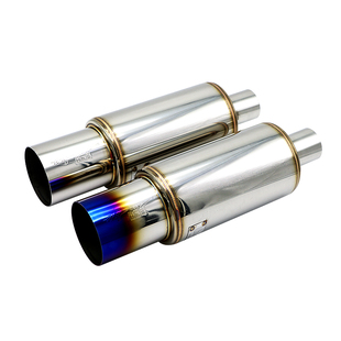 汽车改装不锈钢排气管HKS直排大炮 跑车声浪低沉浑厚斜出大炮炸街