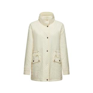 波司登2023轻薄短款立领羽绒服外套女中长款休闲瘦腰显瘦抽绳