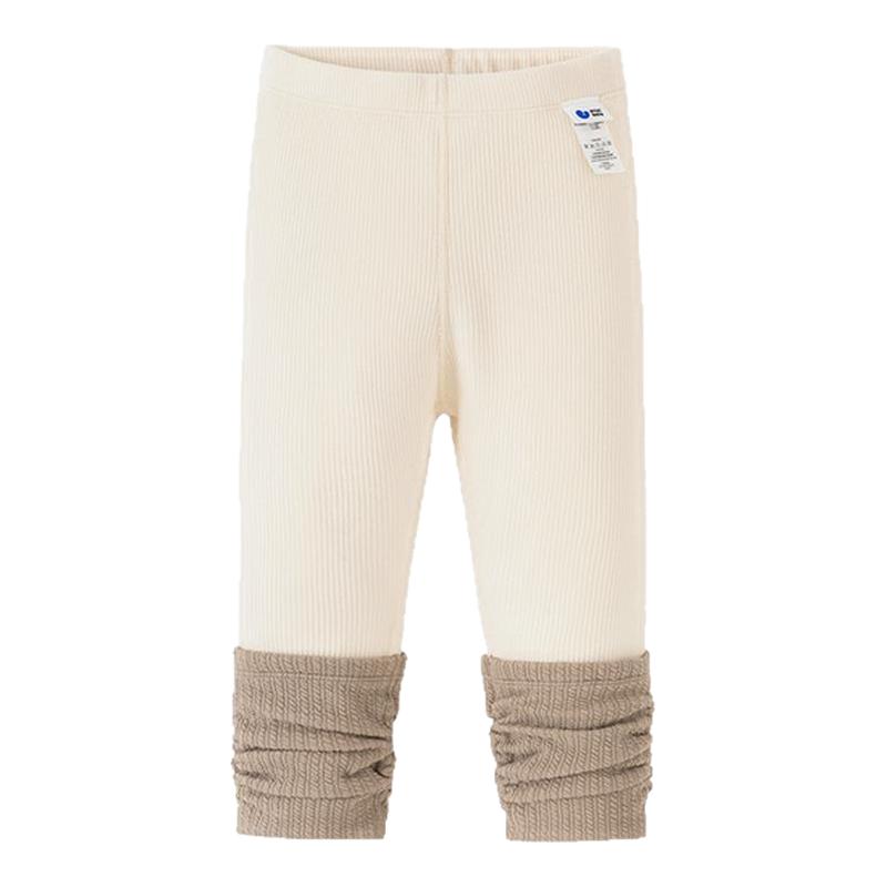 迷你巴拉巴拉女童儿童打底裤内里加绒亲肤柔软高弹甜美2025冬新款