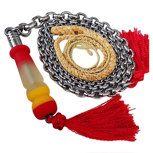 304不锈钢螺母鞭子麒麟鞭钢鞭甩鞭健身鞭迪尼麻鞭头牛筋轴承把手