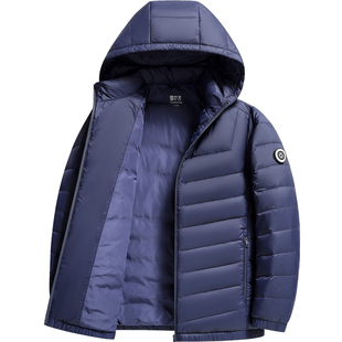 雪中飞轻薄羽绒服男女同款连帽可拆卸轻便保暖秋羽绒短款春秋外套