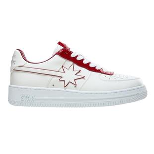 STARWALK SOLDIER PATENT WHITE/RED 漆皮白红流星鞋舒适平底板鞋