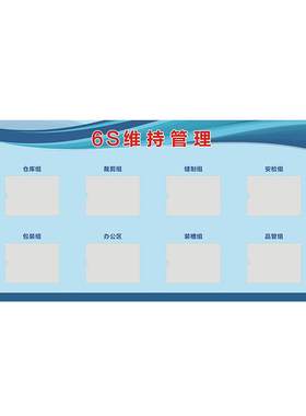6s管理文化墙标识牌车间品质看板