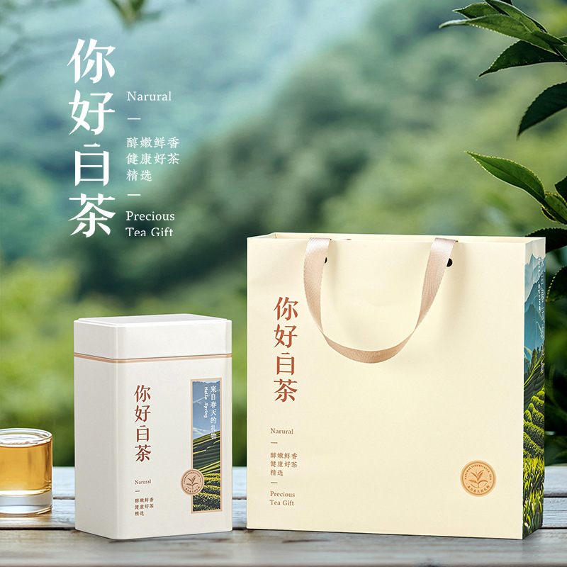 大号新款一斤装茶叶罐茶方罐金属安吉铁罐马口铁白密封罐通用包装