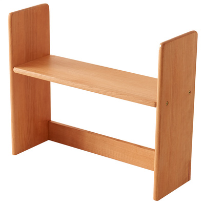 家房子北欧樱桃木桌面书架置物架