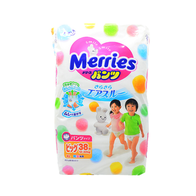 日本进口花王拉拉裤轻薄透气