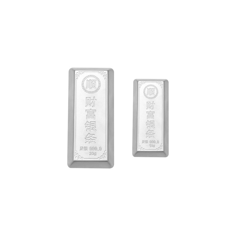 顺钦银楼S9999足银顺字磨砂银条