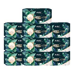 ABC卫生巾女丝享棉夜用425mm极薄姨妈巾组合装整箱官方旗舰店正品