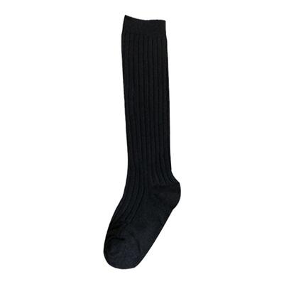 儿童秋冬季纯色中长筒过膝袜子