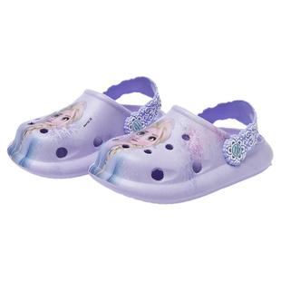迪士尼艾莎公主拖鞋夏季男女童室沙滩防滑凉拖婴儿软底儿童洞洞鞋