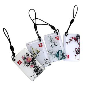 M1射频卡IC卡S50芯片卡通滴胶卡门禁考勤梯控