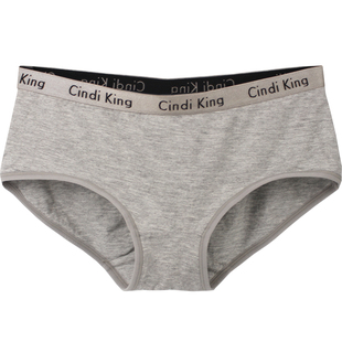 莘迪金女士内裤多色都市中腰莫代尔棉宽边丽人提臀少女三角底裤头