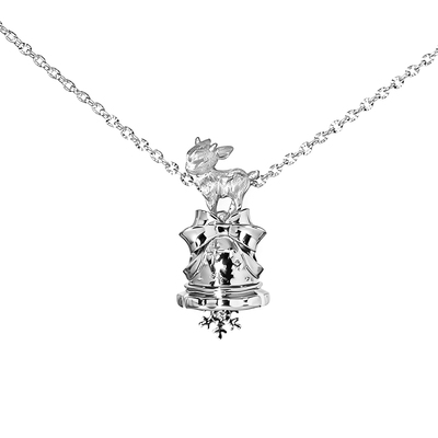 原创小羊铃铛925纯银雪花吊坠