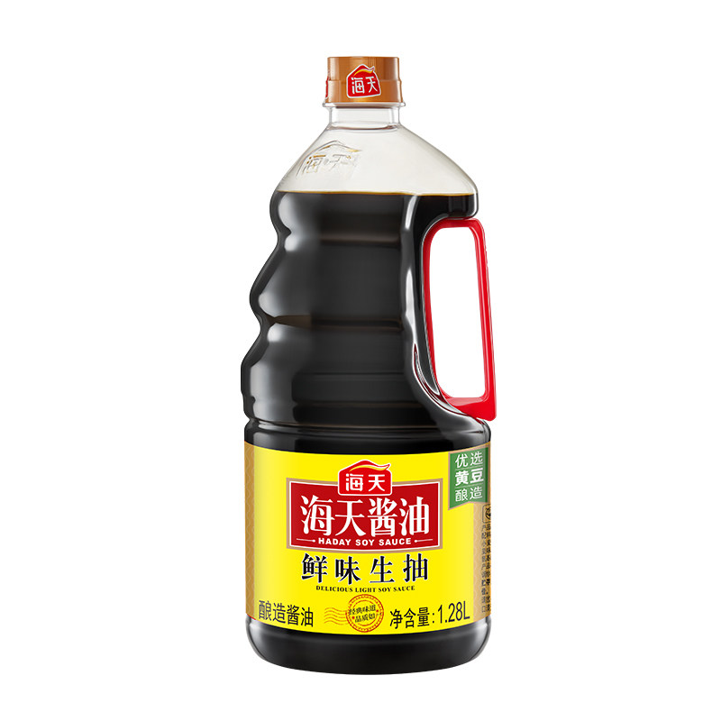 海天鲜味生抽1.28L酿造酱油