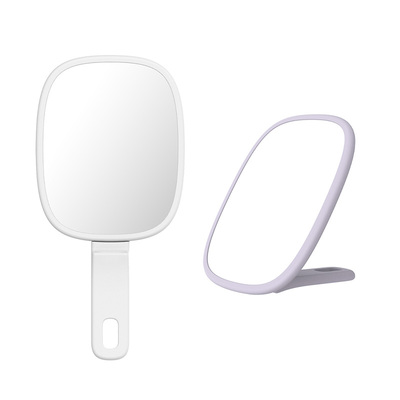 霜山手持化妆镜可折叠