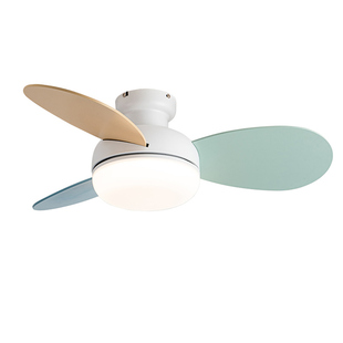 【包安装】奶油风变频风扇灯卧室吊扇灯 餐厅遥控儿童房风扇吊灯