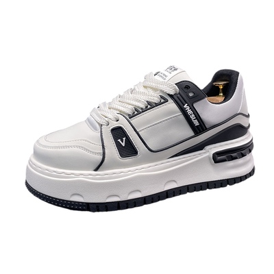 小白鞋男士内增高厚底板鞋