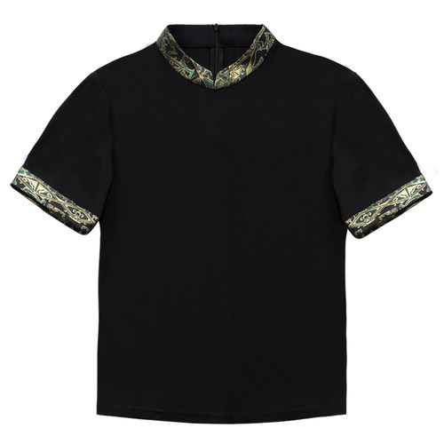 星河汉歌周仪冬黑新中式针织衫马面裙上衣女国风明制汉服改良日常