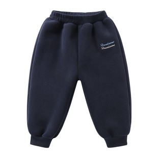 男童加绒裤子复合奥粒绒冬装新款宝宝洋气保暖长裤儿童冬季童装潮