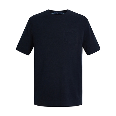 伦德马绵羊毛商务圆领针织打底衫