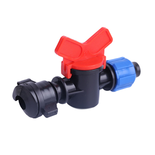 旁通阀 16滴灌带旁通阀 16滴管开关 20滴灌管带按扣锁母旁通阀门