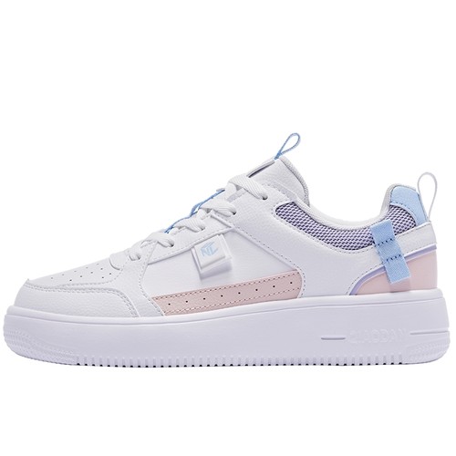 乔丹板鞋2025冬季新款小白鞋休闲鞋情侣撞色运动鞋男皮面增高女鞋