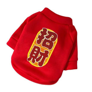 宠物衣服猫咪狗狗新年招财进宝秋冬两脚套头博美泰迪柯基比熊衣服