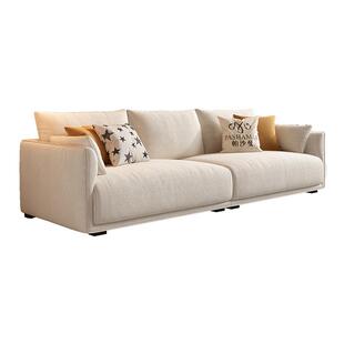 帕沙曼新款布艺沙发小户型客厅北欧简约奶油风模块直排猫抓布宠物