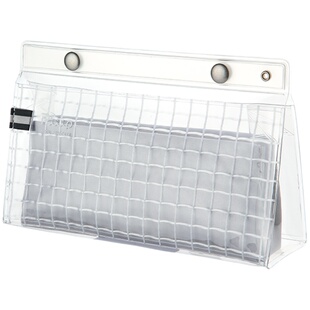 官方旗舰店 日本kokuyo国誉Piiip笔袋磁扣大开口文具盒透明多功能文具袋创意学生用铅笔盒PP易清洗收纳袋