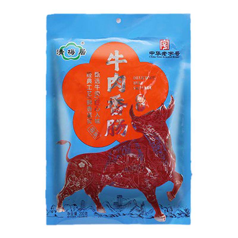 清梅居博山特产五香口味牛肉香肠