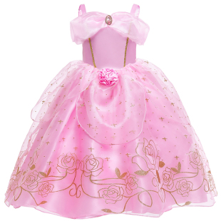 欧美电影cosplay服装女童贝尔公主礼服索菲亚爱洛灰姑娘舞蹈裙子5