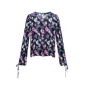 Desigual碎花印花袖口系带女士衬衫