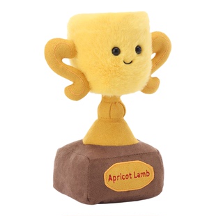 Apricot lamb趣味奖杯可爱玩偶公仔毛绒玩具男女儿童生日礼物定制
