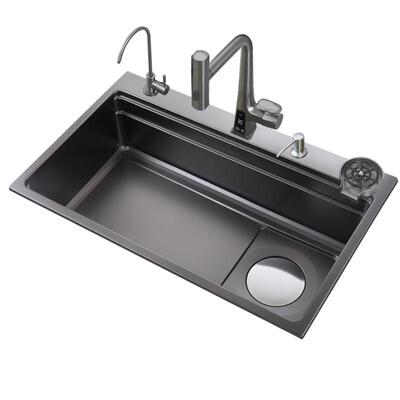 固樱SUS304不锈钢黑米粒压纹水槽