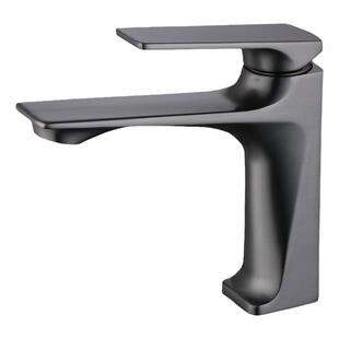 新款全铜水龙头洗脸盆卫生间冷热面盆台盆枪灰色浴室柜洗漱台家用