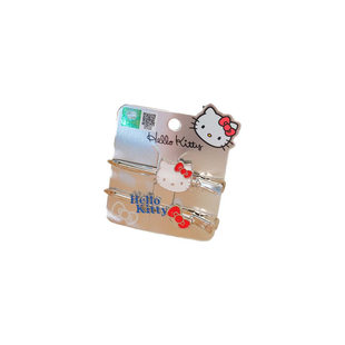 三丽鸥正版Hello Kitty侧边发夹可爱卡通少女头饰发卡甜美发饰萌