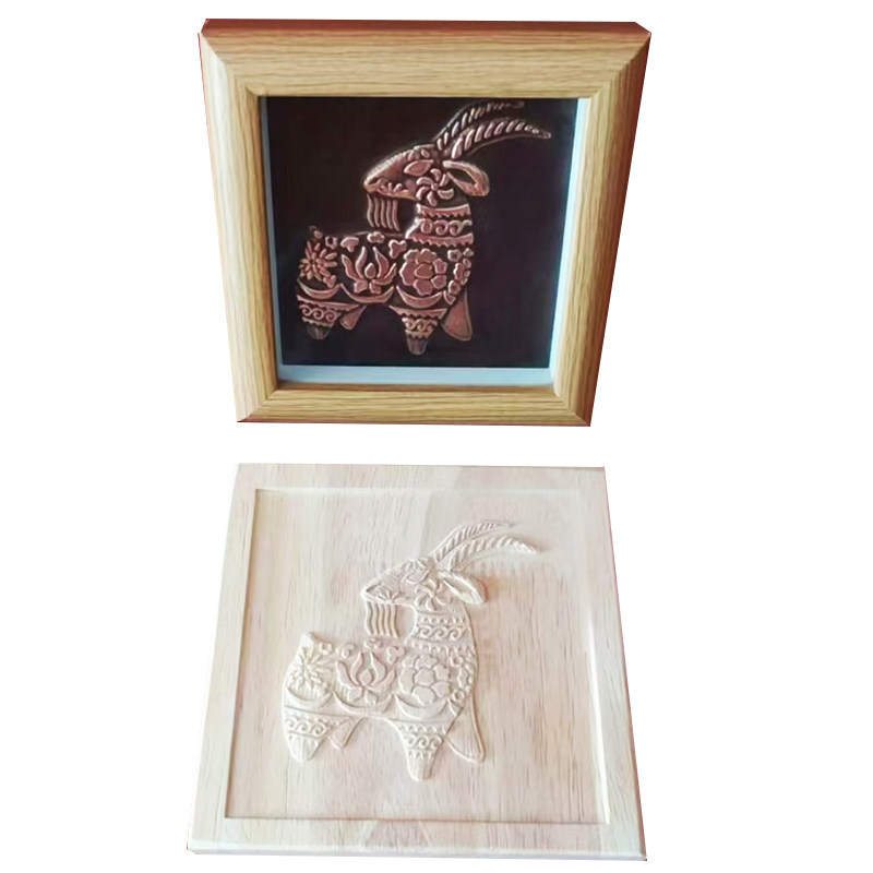 铜拓画DIY模版画模具木雕版十木雕